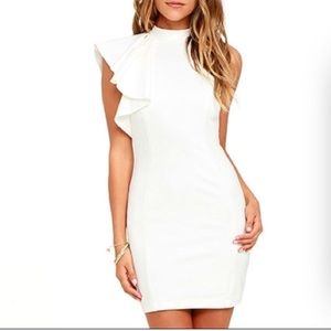 Lulus white bodycon dress